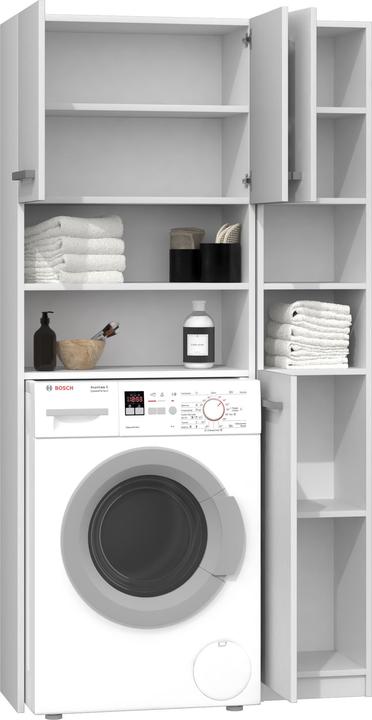 Image du produit Topeshop ZESTAW MARPOL BIEL Armoire de rangement pour salle de bains Blanc