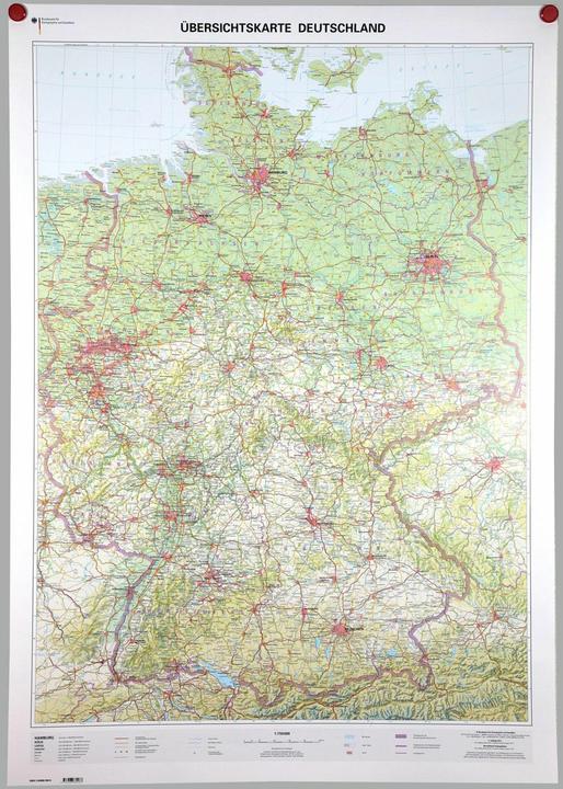 Produktbild Übersichtskrte Deutschl..1:750000 plano