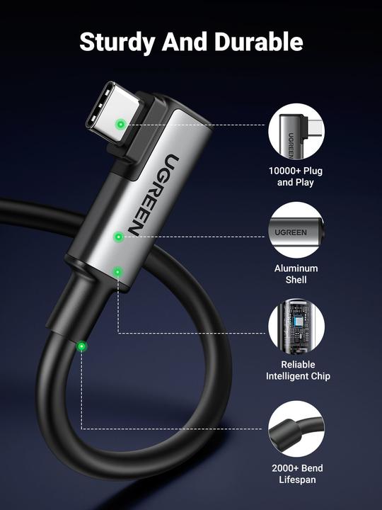 Productafbeelding Ugreen USB C – USB C (5 m, USB 3.2 Gen 1)
