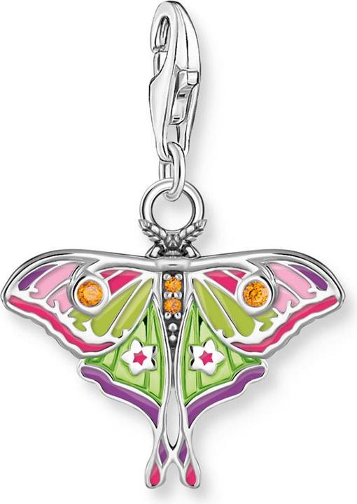 Image du produit Thomas Sabo Charm-Anhänger bunter Nachtfalter Silber (Émail, Argent 925)
