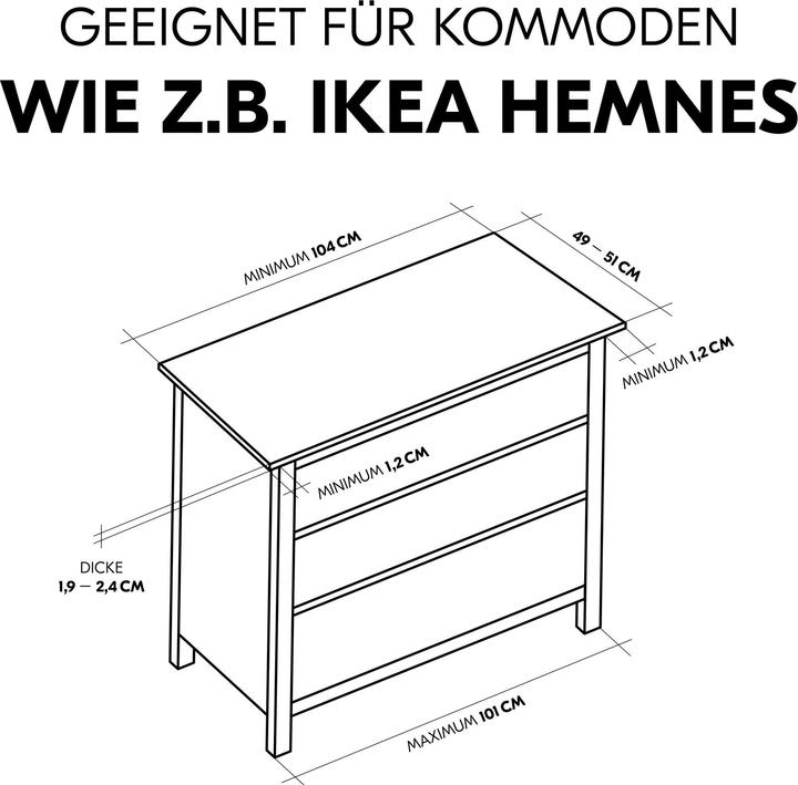 Nährwerte und Zutaten Hauck Wickelaufsatz Combine N Change für Kommo