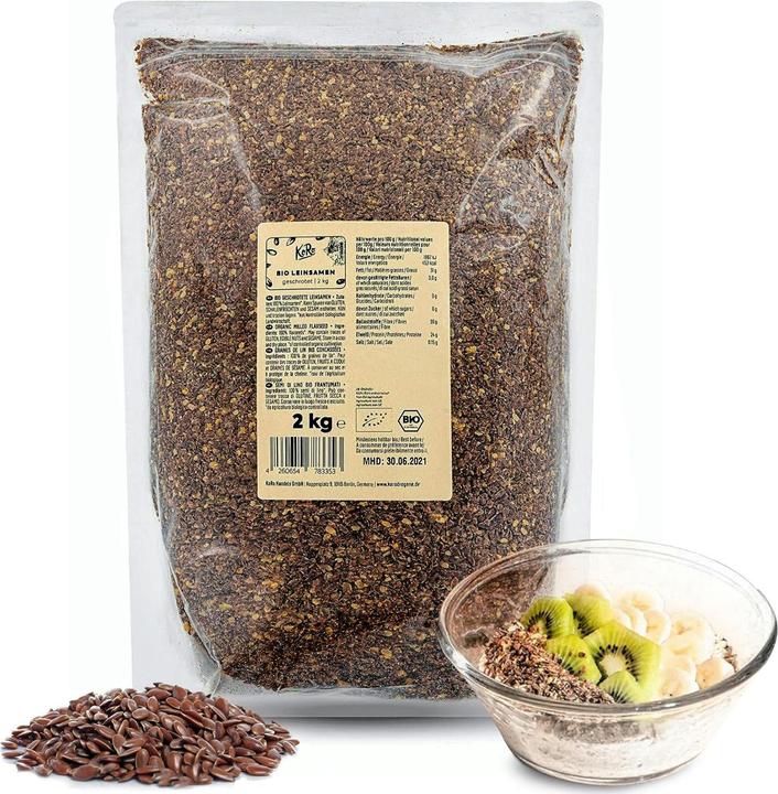 Produktbild KoRo geschrotete Leinsamen (2000 g)