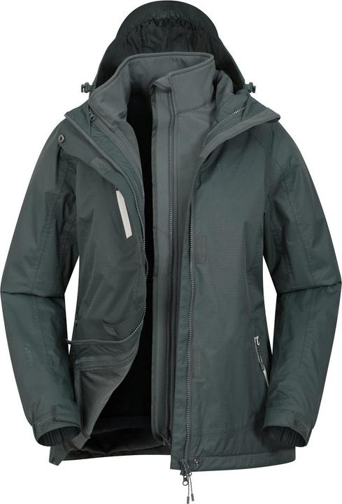 Actual product image Mountain Warehouse Womens/Ladies Bracken Extreme 3 in 1 Waterproof Jacket (46 D)