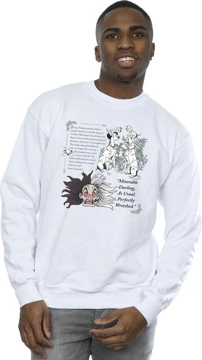 Actual product image Disney Mens 101 Dalmatians Miserable Darling Sweatshirt (XL)