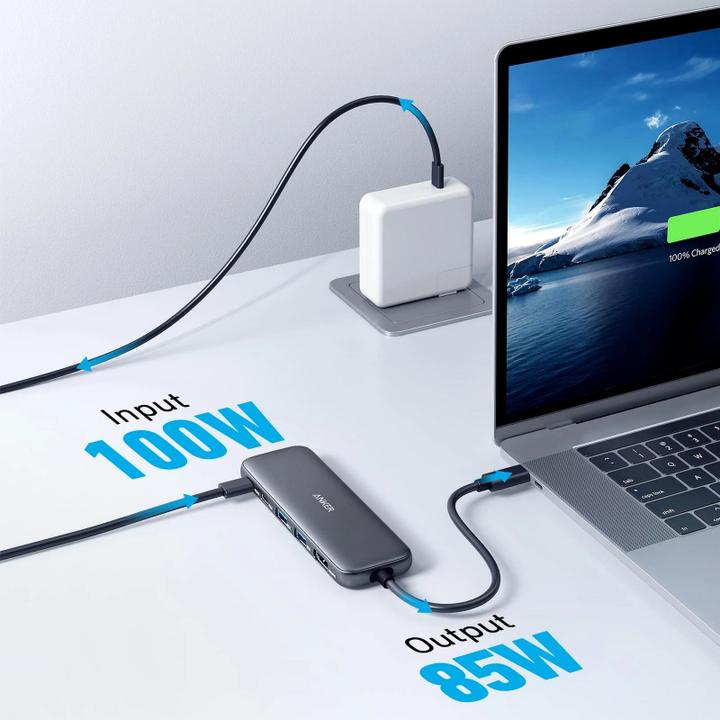 Actual product image Anker 332 USB-C hub 5-in-1 (USB-C, 5 Ports)