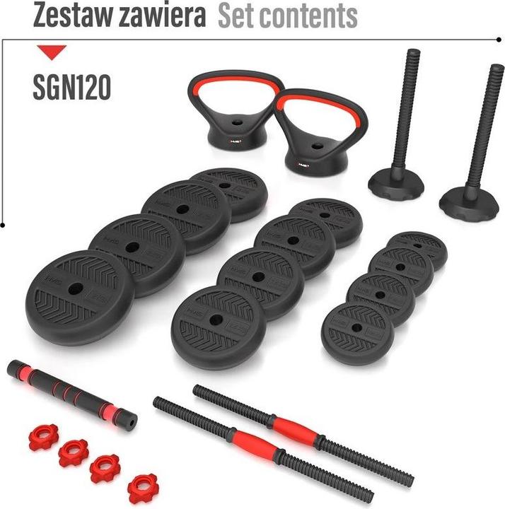 Image du produit HMS 6in1 SGN120 Set (4 x 0,75 kg)