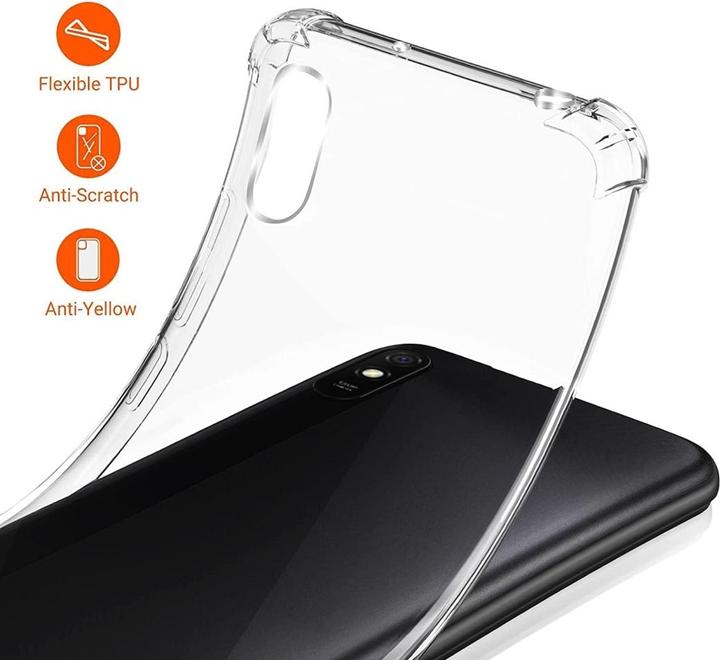 Produktbild Screenguard Xiaomi Redmi 9A Hülle Crystal Soft Airbag Bumper (Xiaomi Redmi 9A)