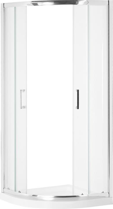 Immagine prodotto Beliani Cabina doccia in vetro temperato 80 x 80 x 185 cm argento JUKATAN (80 cm, 80 cm, 185 cm)