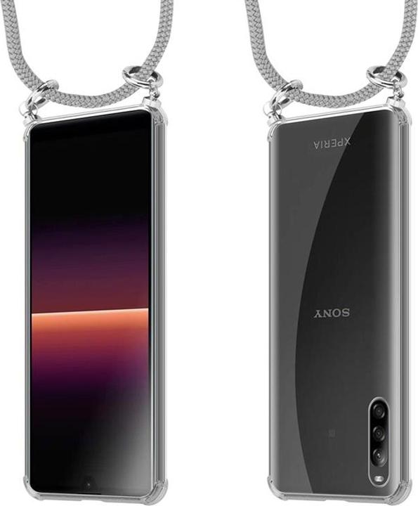 Produktbild Cadorabo TPU Handy Kette SILBER Cover