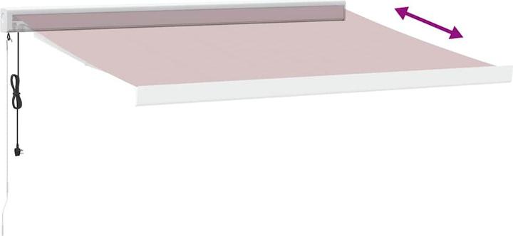 Actual product image VidaXL Markise Gelenkarmmarkise Sonnenmarkise Automatisch Burgunderrot 300x250cm (3 m)