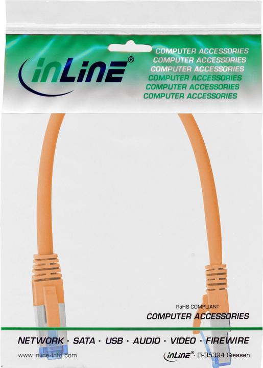 Actual product image InLine Patch cable (S/FTP, CAT6a, 0.25 m)