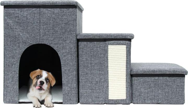 Immagine prodotto Intirilife Faltbare Hundetreppe mit Stauraum (Cane, Gatto, Pieghevole)