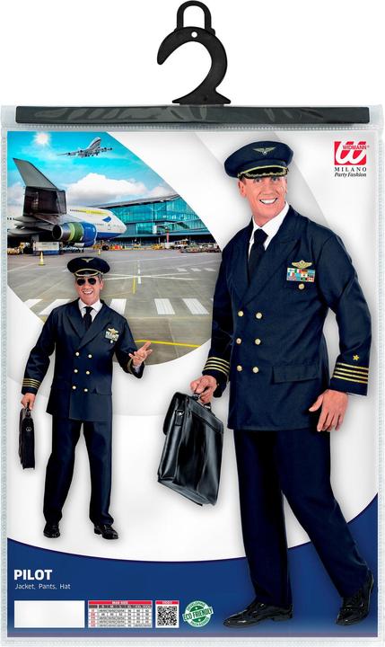 Produktbild Widmann Piloten Anzug Mit Hut (L)