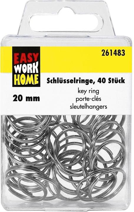 Actual product image Easy Work Key rings 40 pack, Ø 20mm