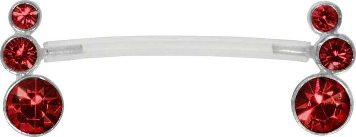 Bijouteria Brustpiercing (Bioplast, Kristall, Silber 925)