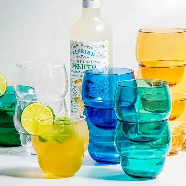 Actual product image Tarhong Gobelet empilable 414ml, bleu sarcelle transp., set 4 pces (4 x)