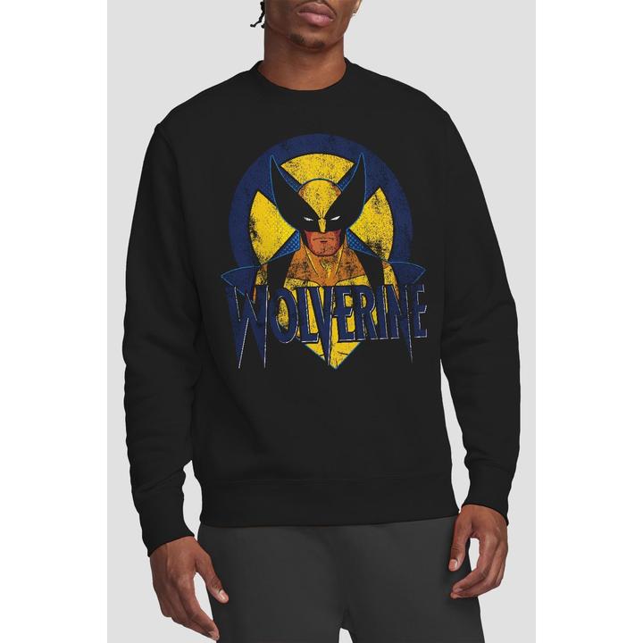 Actual product image Unisex Adult X-Men Wolverine Retro Sweatshirt (M)