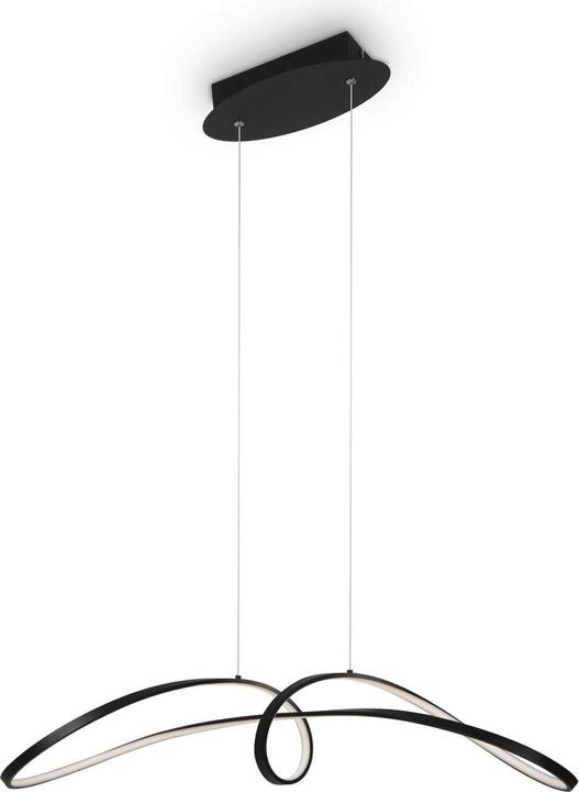Produktbild Maytoni Curve LED Pendelleuchte, Hängeleuchte 42W Schwarz 85Ra Neutralweiss (2800 lm)