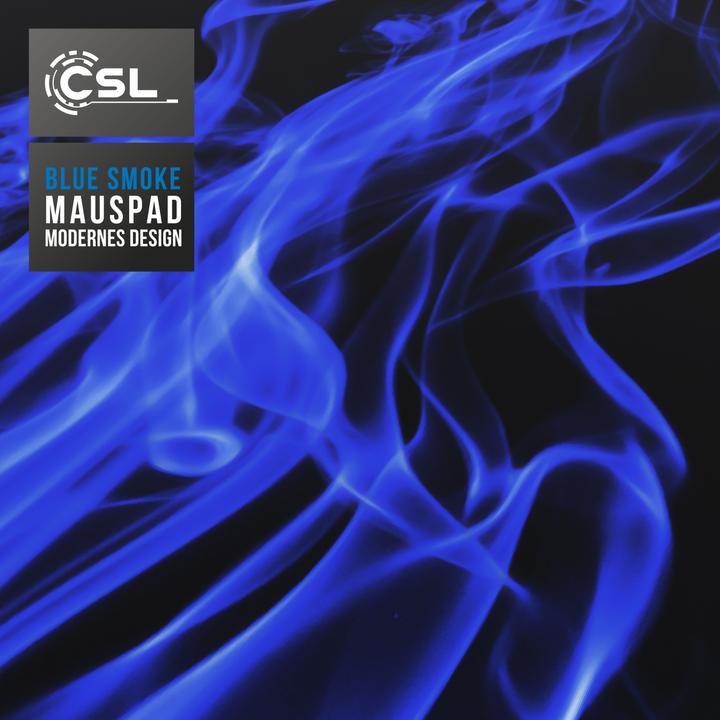 Produktbild CSL Gaming Mauspad, XXL, Mausmatte, 900 x 400 x 3 mm, Tischunterlage, abwaschbar, Blauer Rauch (XXL)