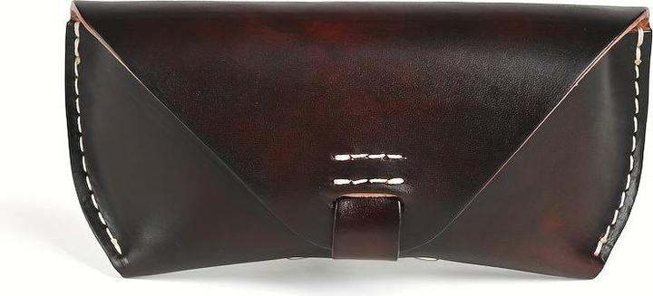 Only-Bags.Store Brillen Tasche Vintage Mode Leder Sonnenbrille Lesen Brille Box Cover Portable Brillenetui Halter