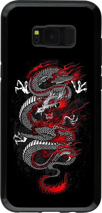 Image du produit PhoneLook Coque Hybrid Armor noir Japanese style Dragon Tattoo Red Black (Samsung Galaxy S8+)
