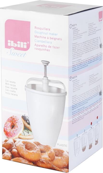 Immagine prodotto Ibili Macchina per ciambelle in plastica bianca Per preparare le ciambelle