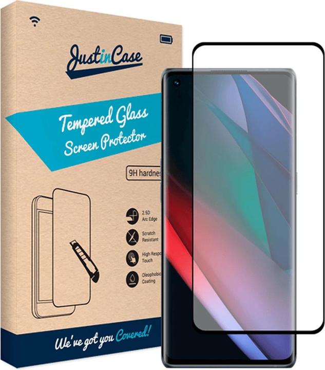 Actual product image Just in Case Toughened Glass Edge to Edge Screen Protector Oppo Find X3 Neo (1 Piece, Oppo Find X3 Neo)