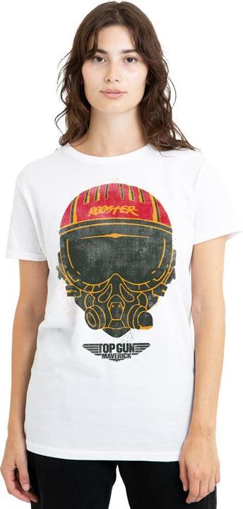 Actual product image Top Gun Unisex Adult Rooster Helmet T-Shirt (M)
