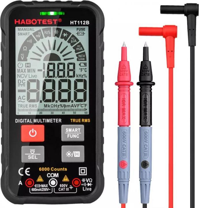 Immagine prodotto Habotest Multimetro universale digitale HT112B a vero RMS
