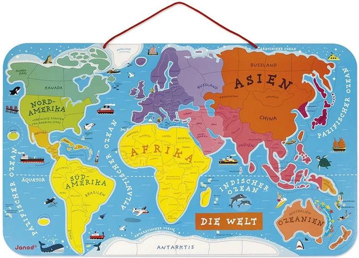 Produktbild Janod Magnetische Landkarte "Die Welt" (92 Teile)