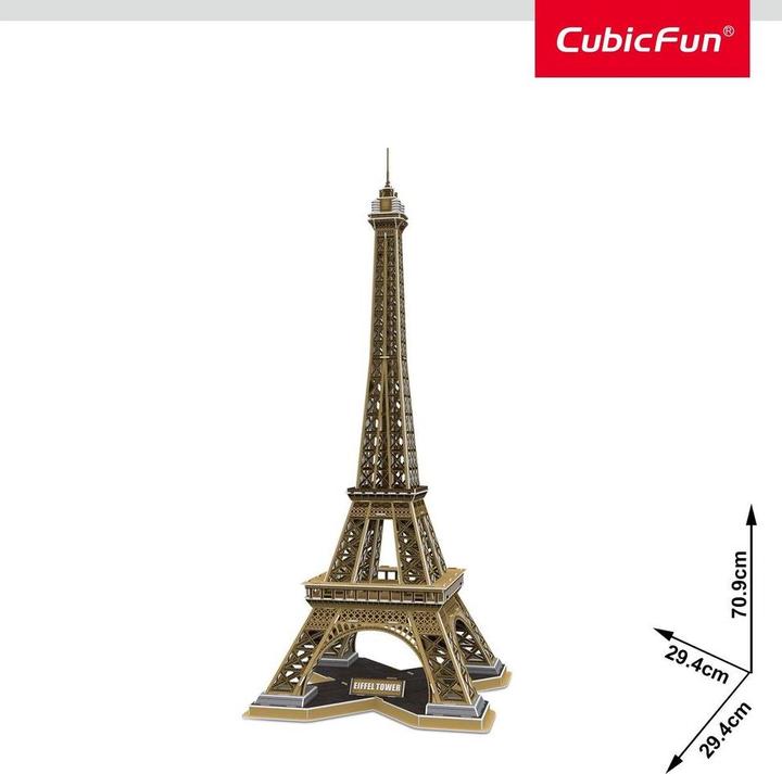 Immagine prodotto Cubicfun Torre Eiffel 3D Puzzle 80 pezzi Edifici (80 pezzi)