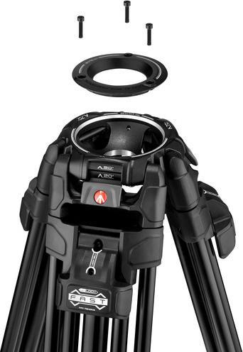 Productafbeelding Manfrotto 526, Snelle Tweeling, Alu, 2n1 (Metaal)