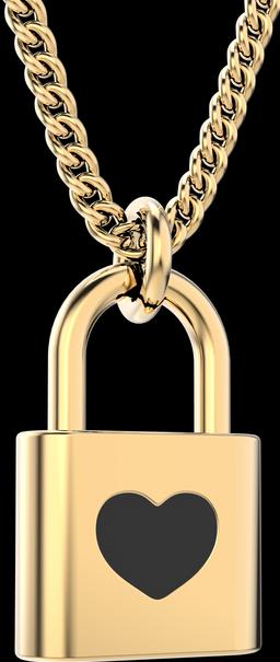 Produktbild MTM Love Lock Necklace (Messing, 18k Gold, 43 cm)