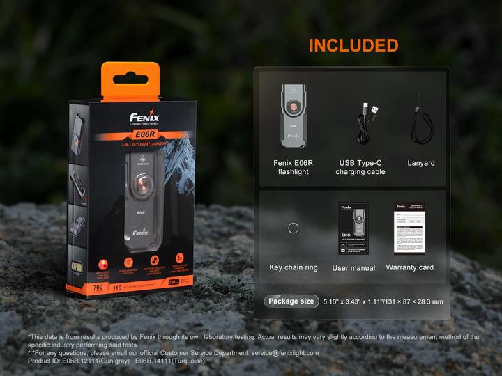 Produktbild Fenix Schlüsselanhänger-Taschenlampe (6.90 cm, 700 lm)