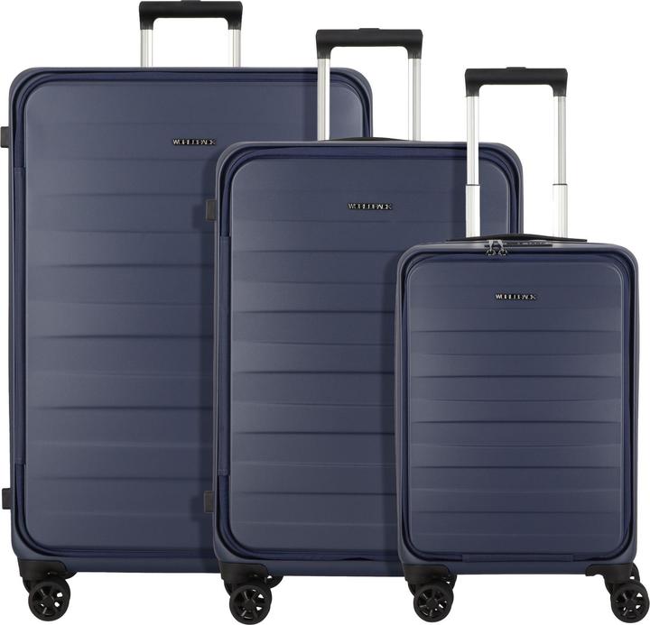 Image du produit Worldpack Set de 3 trolleys 50/60/70 Seatle, bleu marine (114 l, XL (à partir de 115l))