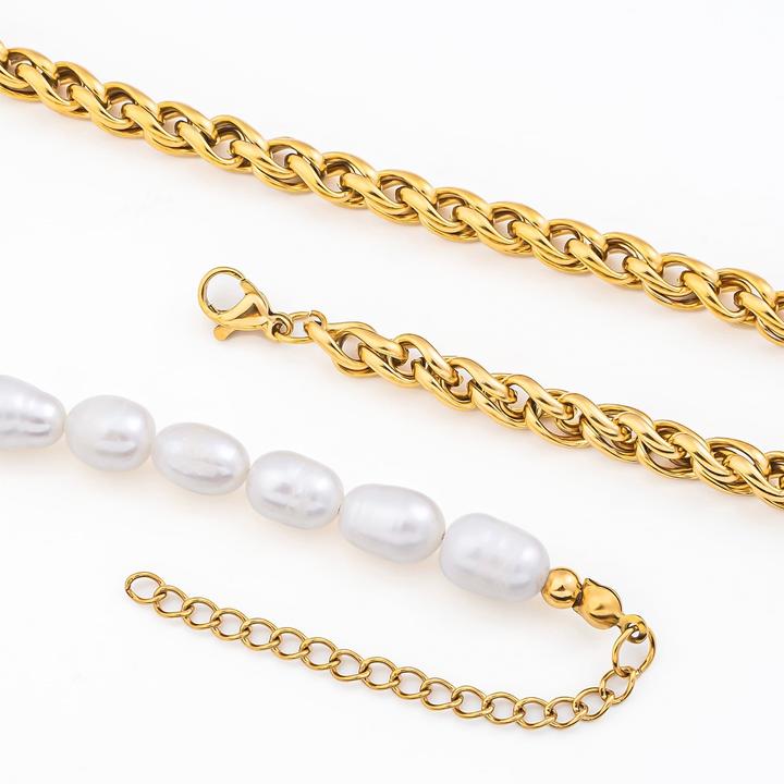 Produktbild Sensora Jewelry Cuban Pearl Halskette (Edelstahl)