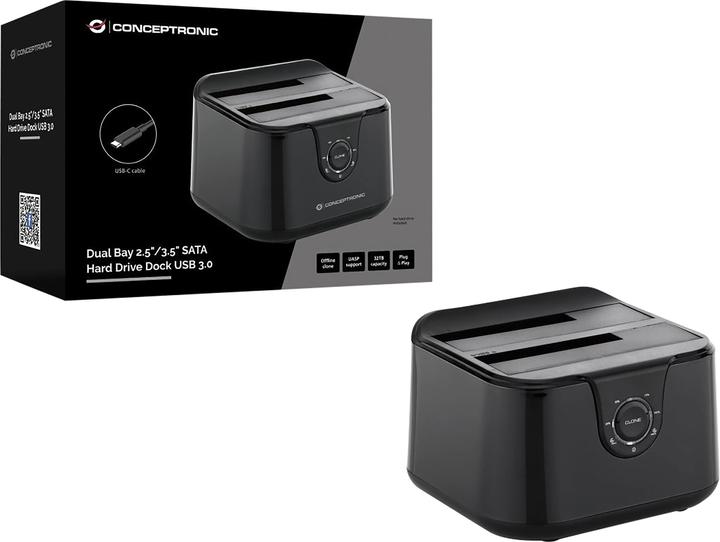 Productafbeelding Conceptronic Docking station voor /3.-Sata USB3.0