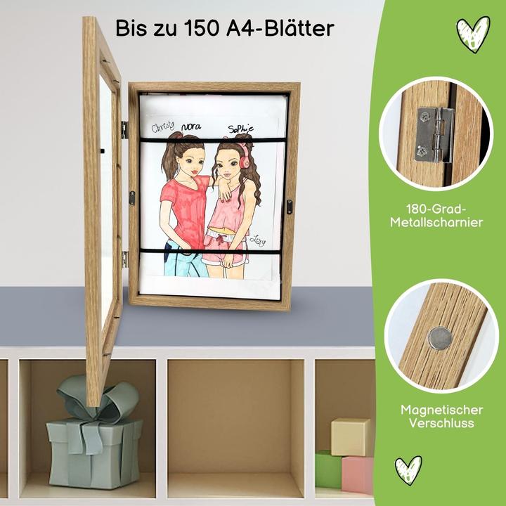 Produktbild Hermex Bilderrahmen Flip Fotorahmen A4 Kunstrahmen Bildhalter Wandrahmen (A4)