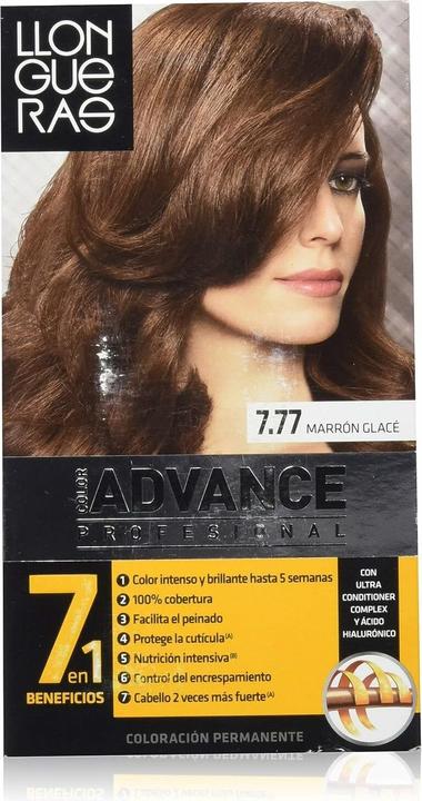 Produktbild Llongueras COLOR ADVANCE #7,77-marrón glacé (7.77 Iced Brown)