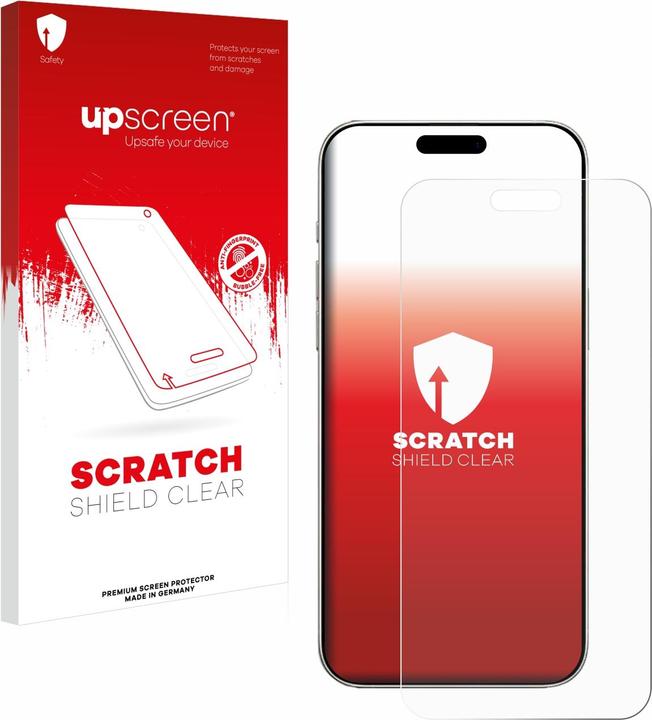 Image du produit upscreen Film de protection Protection d'écran Film de protection d'écran Clair Transparent (1 pièce(s), Apple iPhone 16 Plus)