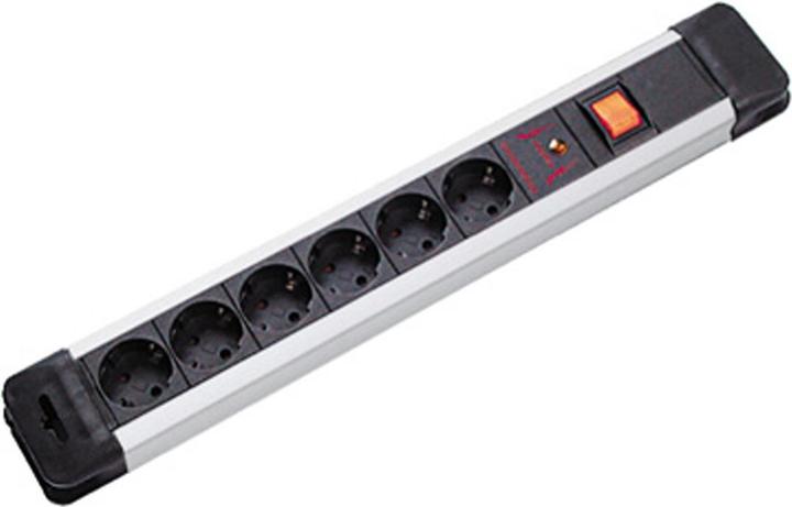 Produktbild Bachmann Steckdosenleiste Kunststoff GVS mit Schalter 2,0m (19.07.1134) (6 x, CEE 7/3, 2 m)