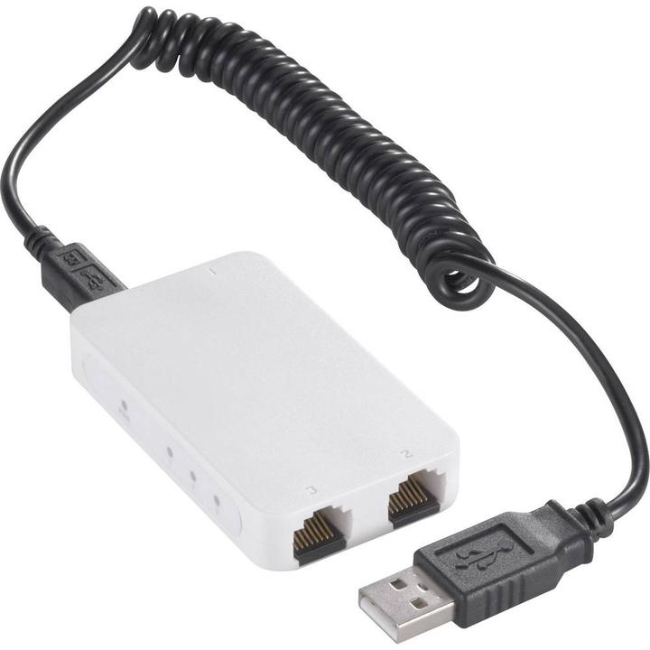 Actual product image Renkforce Ethernet Switches superslim USBPower supply (3 Ports)