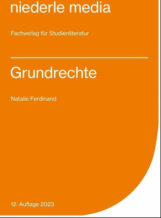 Actual product image Grundrechte. Karteikarten (German, Natalie Ferdinand, 2023)