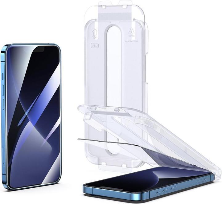 Image du produit Joyroom Easy Fit Verre plein écran tempéré avec support de montage pour iPhone 14 Pro Max (6.7 ") (J (1 pièce(s), Apple iPhone 14 Pro Max)