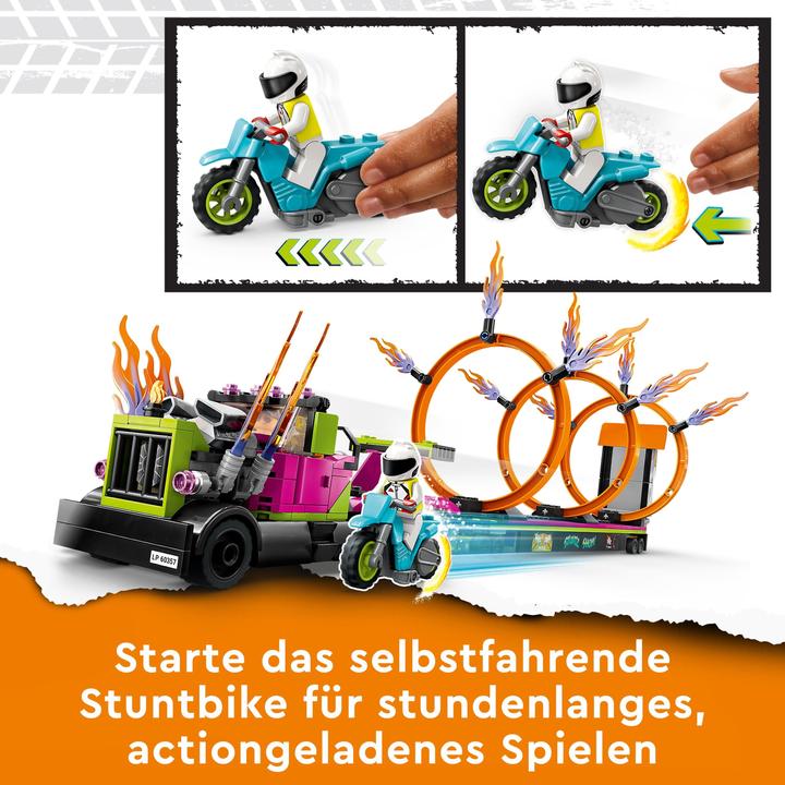 Immagine prodotto LEGO Sfida del camion acrobatico con pneumatici infuocati (60357, LEGO City)