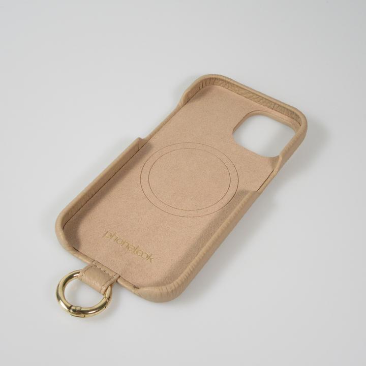 Actual product image PhoneLook Premium Luxury case with adjustable and detachable leather strap + MagSafe (Apple iPhone 14 Pro)