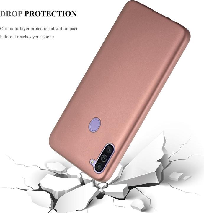 Productafbeelding Cadorabo TPU Matte Metallic hoes (Samsung Galaxy M11, Samsung Galaxy A11)