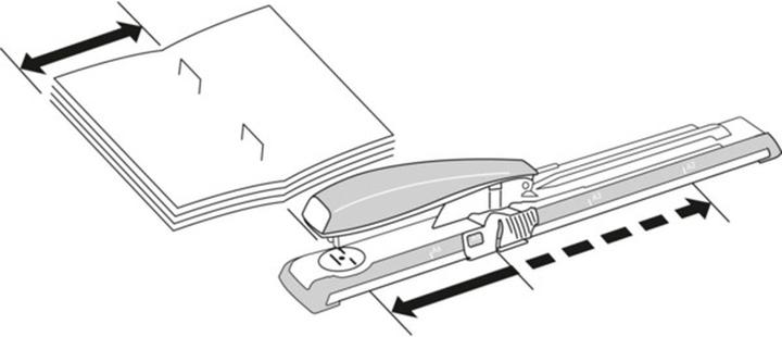 Actual product image Leitz NeXXt long arm stapler (metal) (40 Sheets)