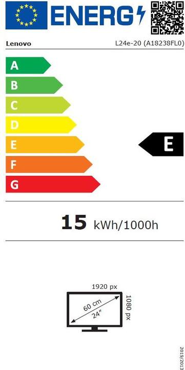 Energie-Label Lenovo L24e-20 (1920 x 1080 Pixel, 23.80")