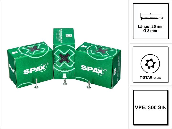 Produktbild Spax Rückwandschrauben (300 Schrauben pro Stück)